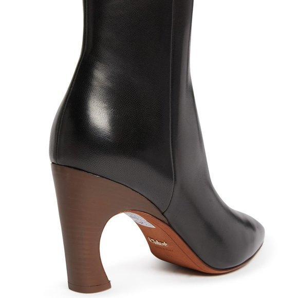Chloé:  Oli Leather Ankle Boots - black - Picture 3 of 12